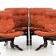 Vintage Scandinavian Chairs by Elsa & Nordahl model Kengu
