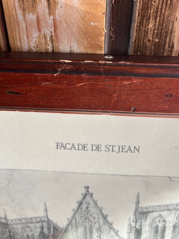 Tableau  de la cathédrale  saint-jean. L