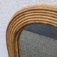 Vintage bamboo rattan mirror 1960 Italy