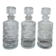 Vintage glass bottles flasks