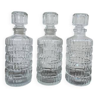 Vintage glass bottles flasks