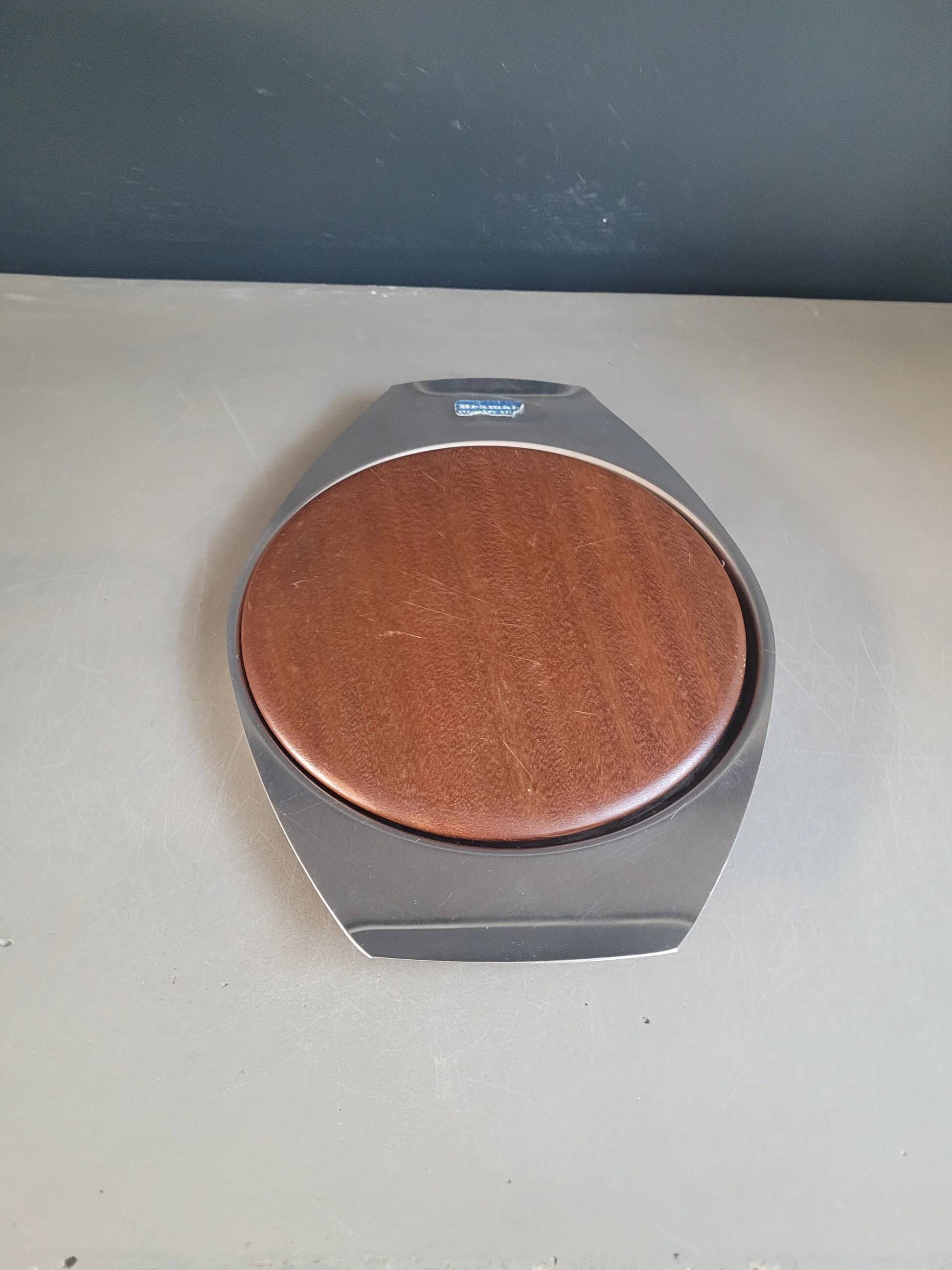 Plateau à fromage Bramah en inox et teck