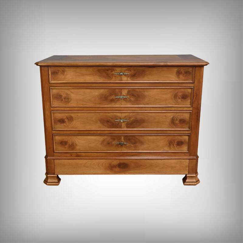 Cherry wood chest of drawers, Louis-Philippe style – 1900