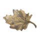 Trinket bowl vintage brass leaf