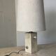 Mid Century Modernist Brutalist Italian Travertine table lamp, 1960s