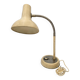 60's beige industrial gooseneck lamp