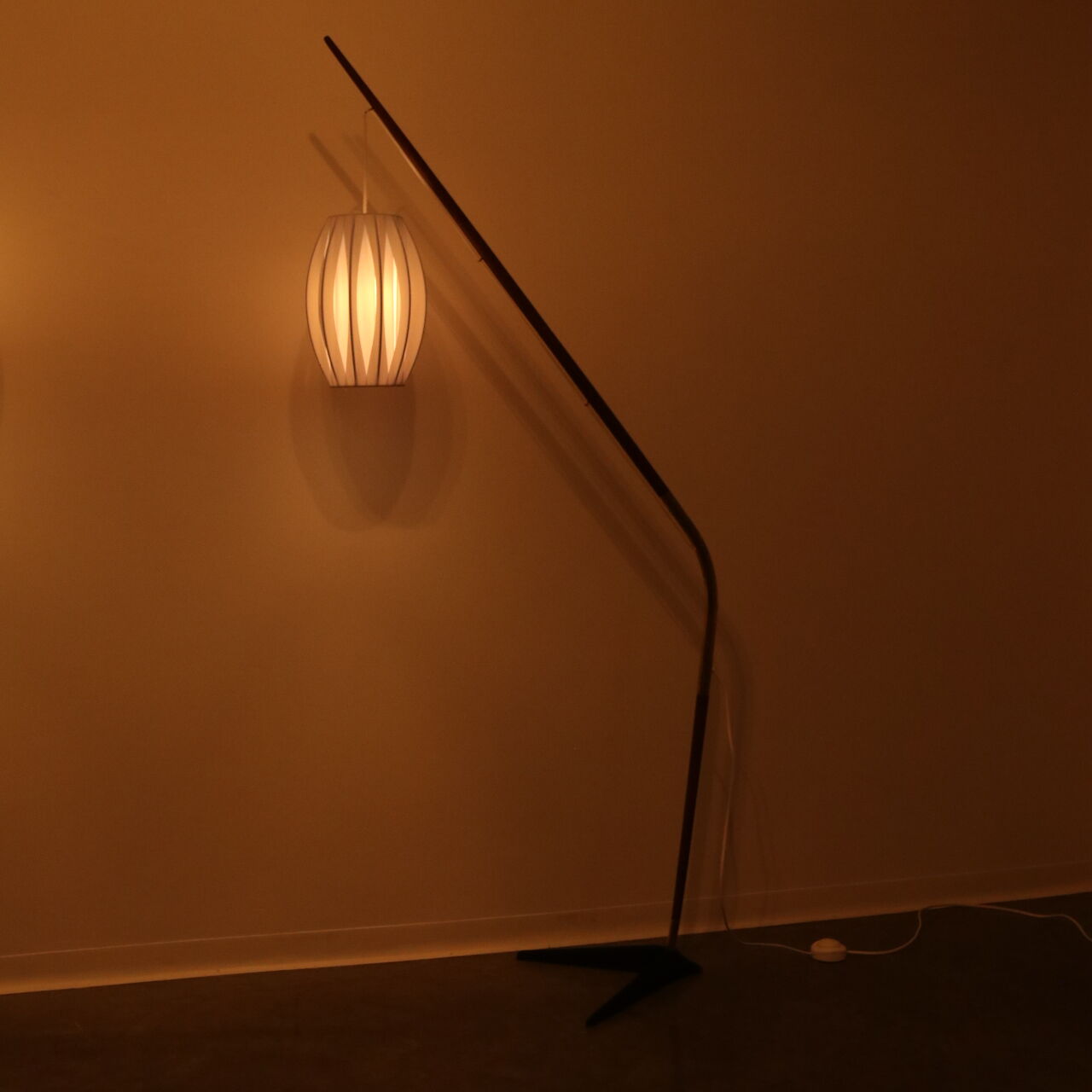 Floor lamp 'Fishing Pole' by Svend Aage Holm Sorensen - Denmark - 1950's