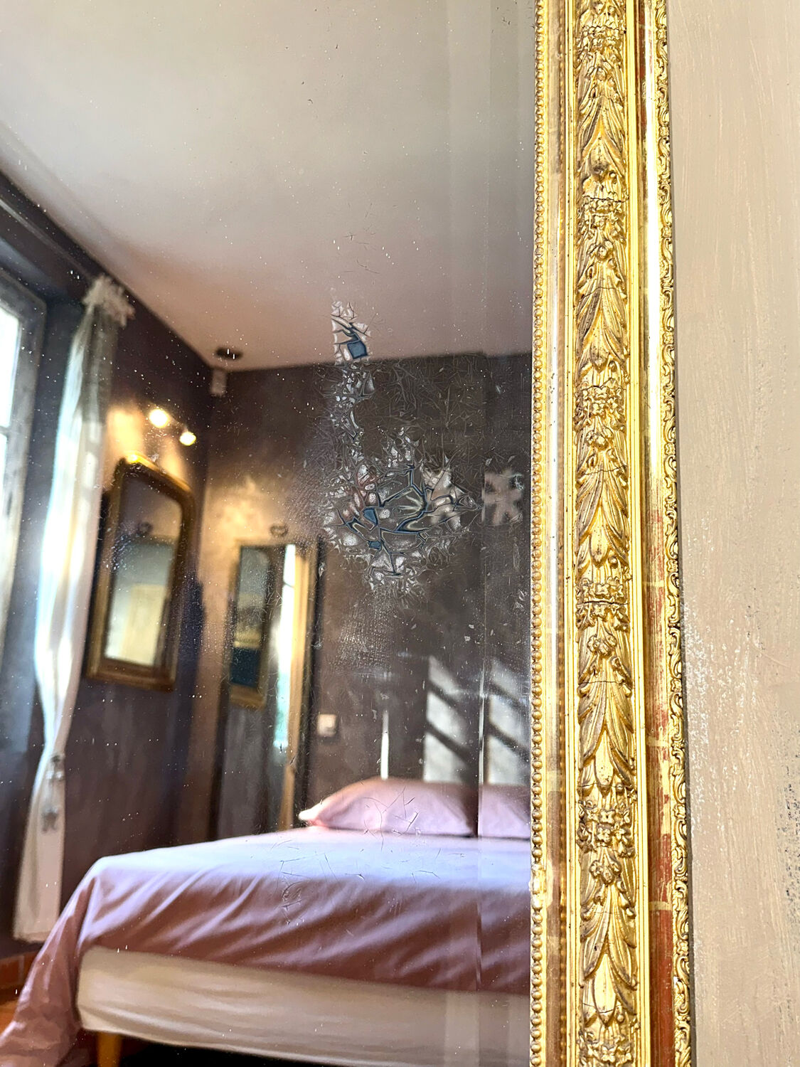 Louis XVI style mirror 191 X 104 cm