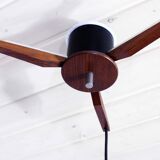 Scandinavian teak chandelier from the 60s