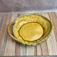 Small basket dish in Sarreguemines slipware Glycine 4771 vintage