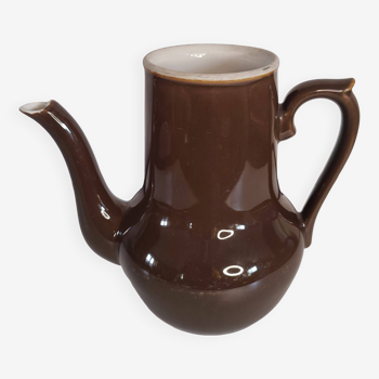 Vintage ceramic brown jug coffee maker