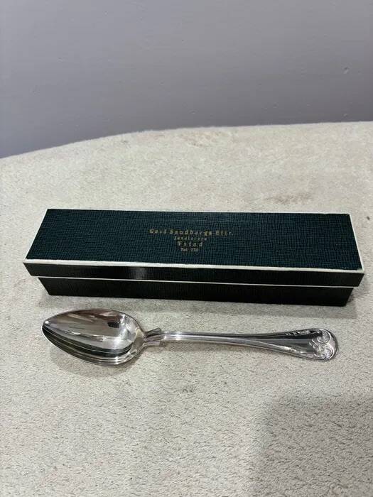 Vintage Carl Sandbergs Eftr Sweden Silver Plate Spoons 1940s | Set of 6