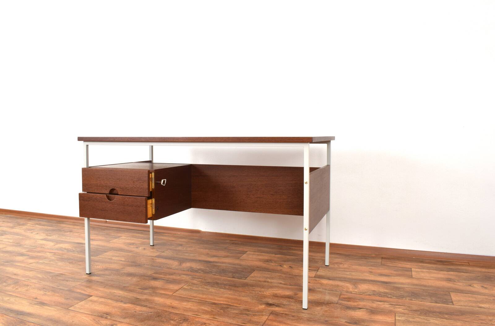 Mid-Century Danish Teak Desk, 1970s.