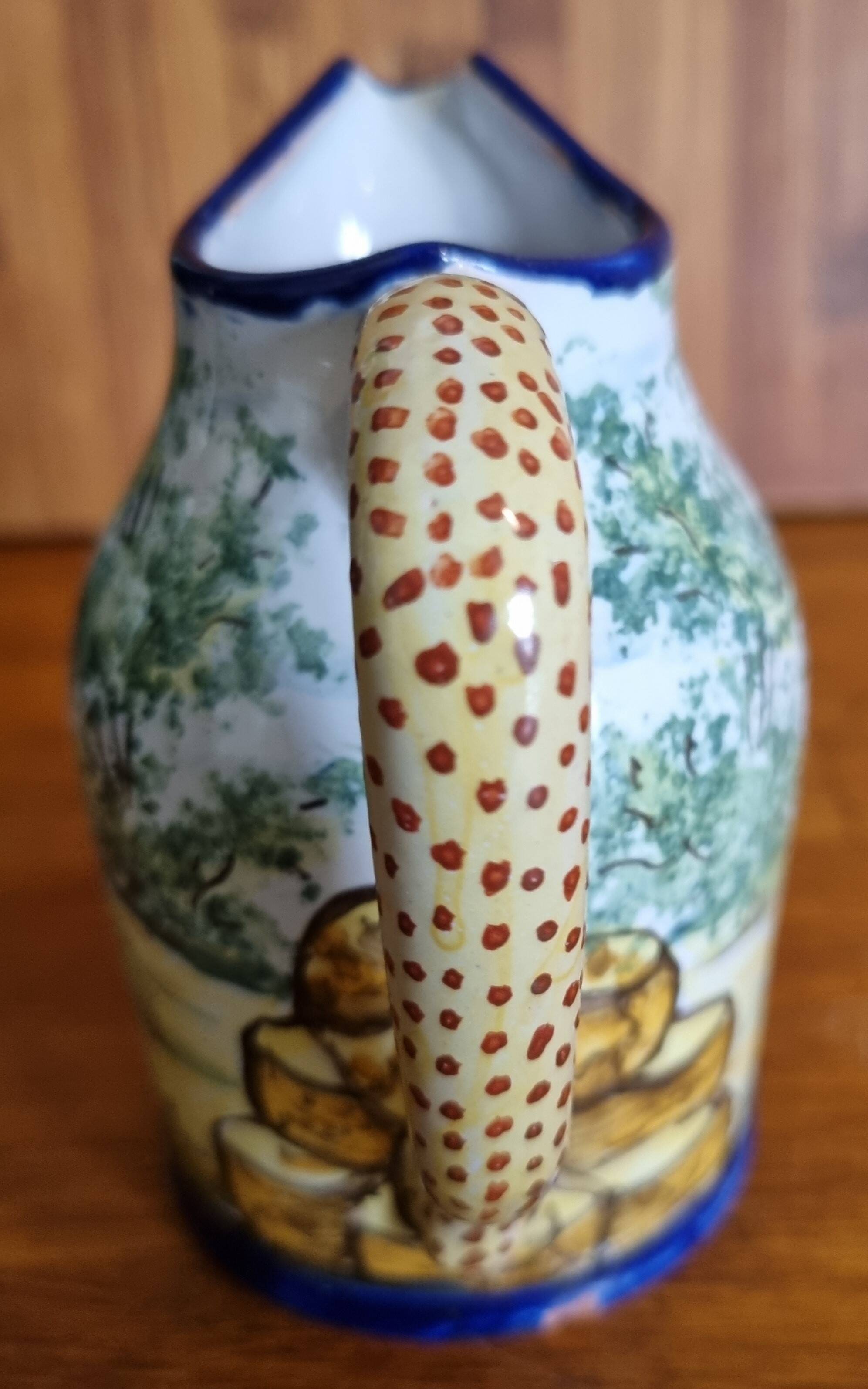 Earthenware pitcher from Nevers AM Montagnon