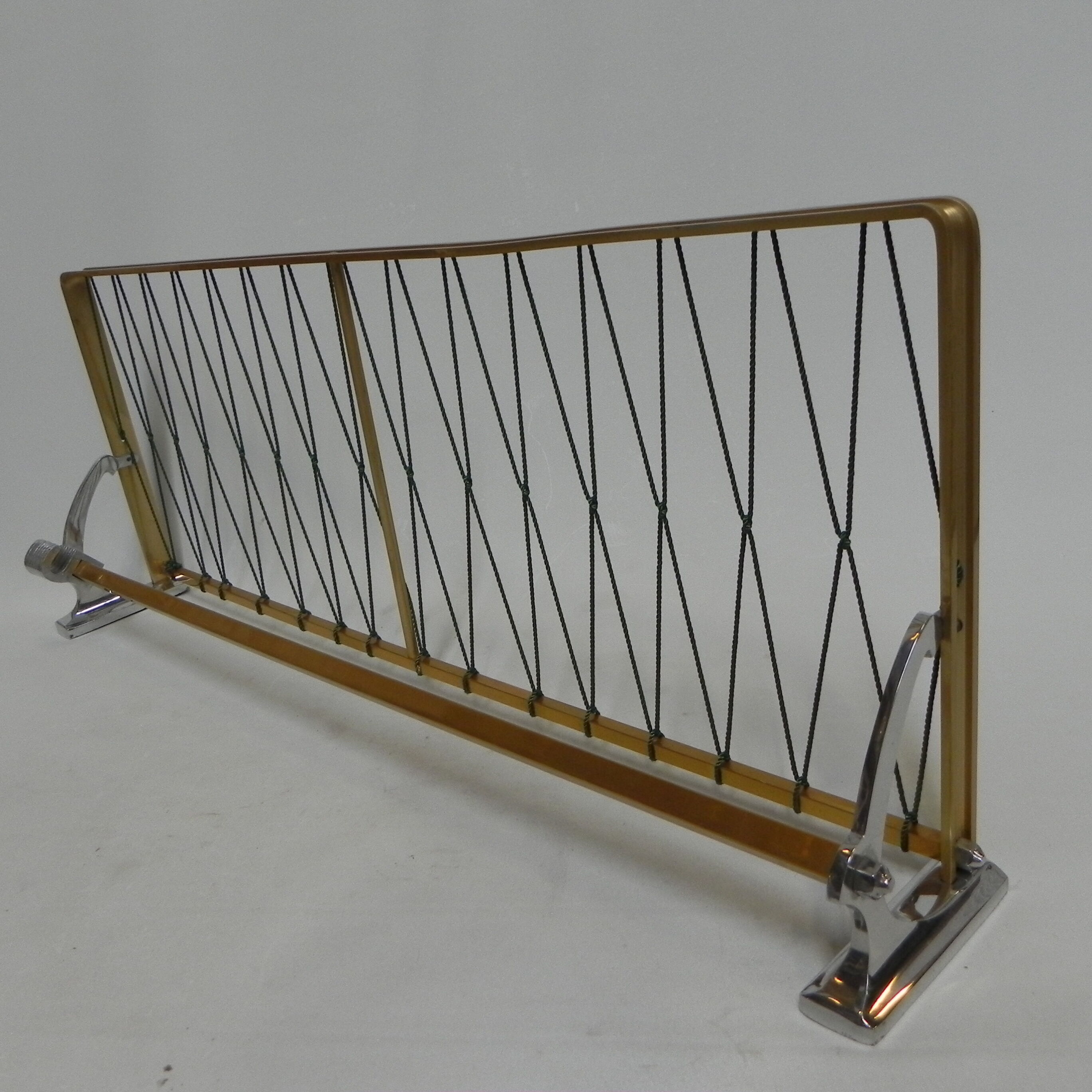 Vintage aluminum wall coat rack