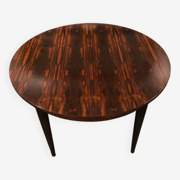 Scandinavian extendable round table in rosewood, 1960s
