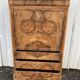 Louis-Philippe secretary, mid-19th century, in walnut burl.