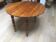 oval walnut dining table with 2 extensions