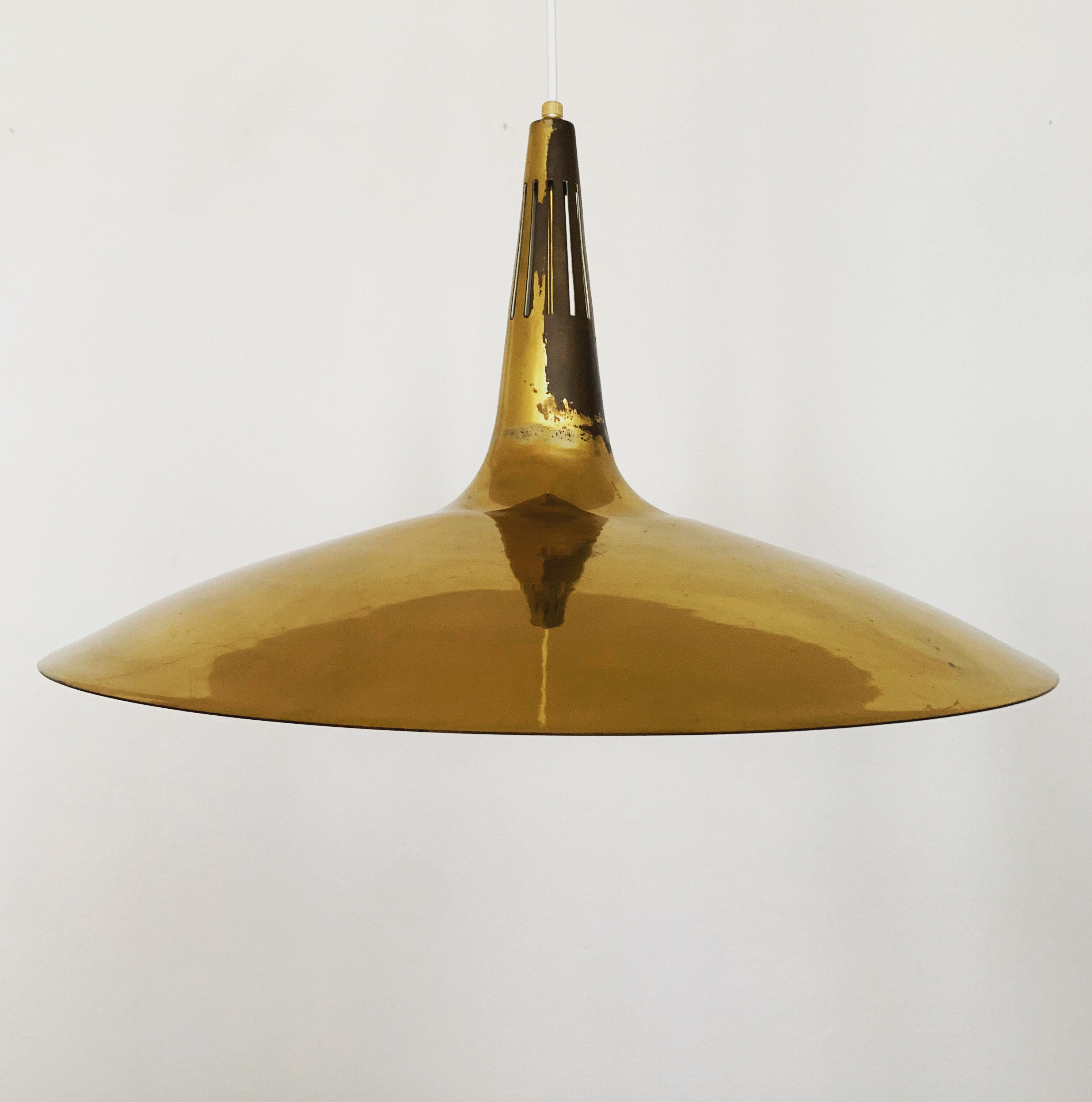 Swedish Mid-Century Modern brass pendant lamp