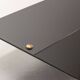Table basse d'appoint en verre Pierre Guariche Airborne en acier noir avec verre