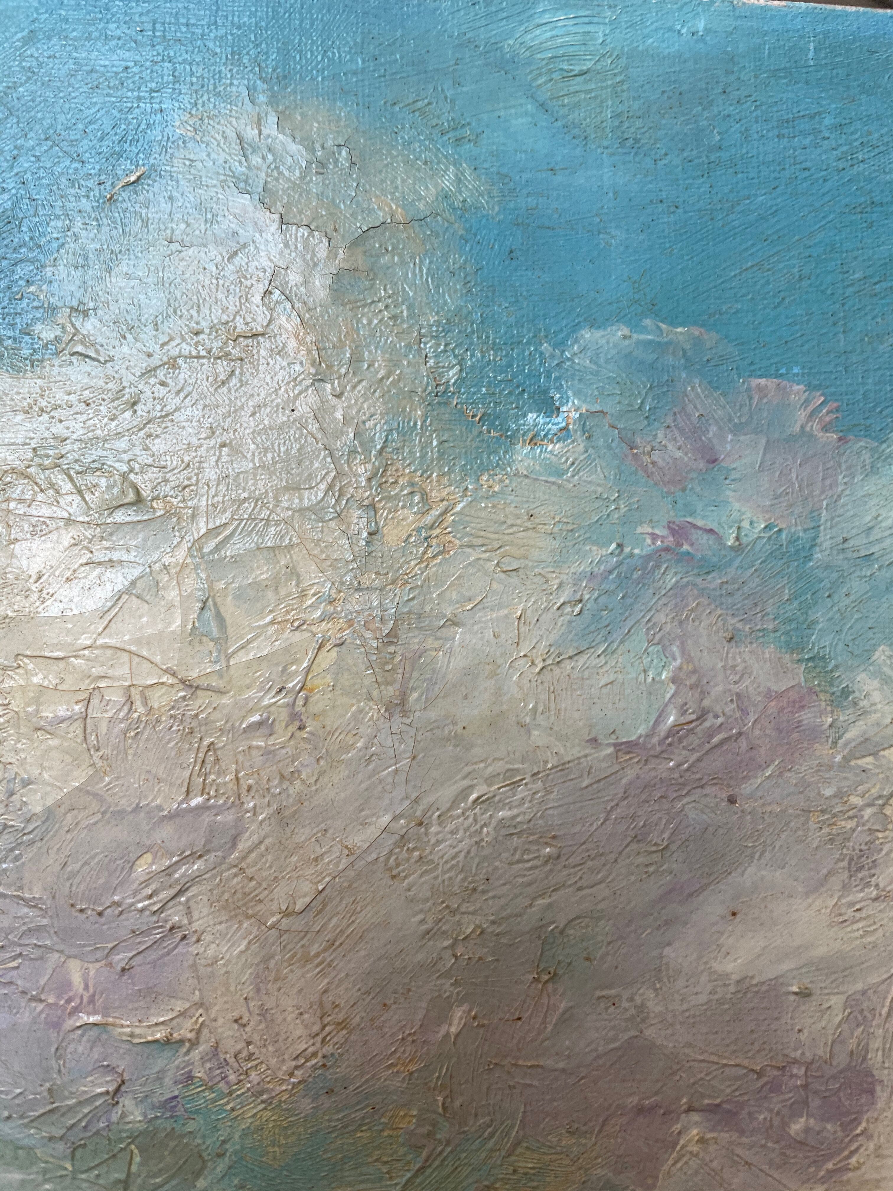 Canvas oil landscape alley 60x80cm