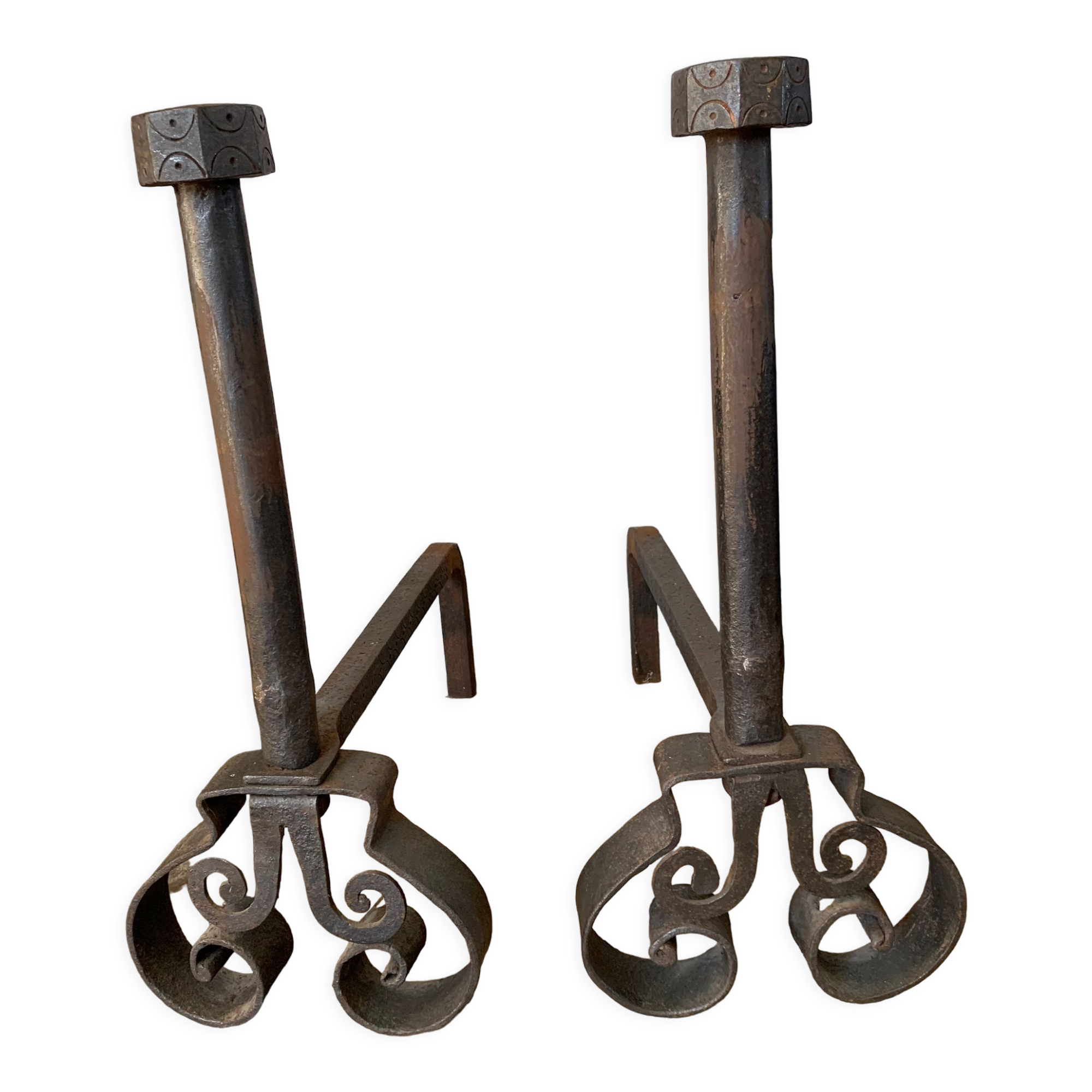 Pair of landiers XVIIIth