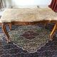 Coffee table Louis XV marble style