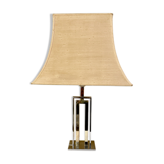 Table lamp in chrome and brass, Italy 1970's