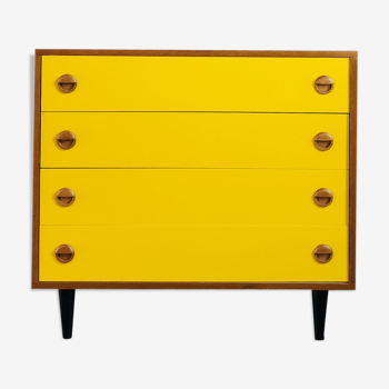 Commode jaune moutarde