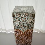 Colonne stèle en mosaïque années 70