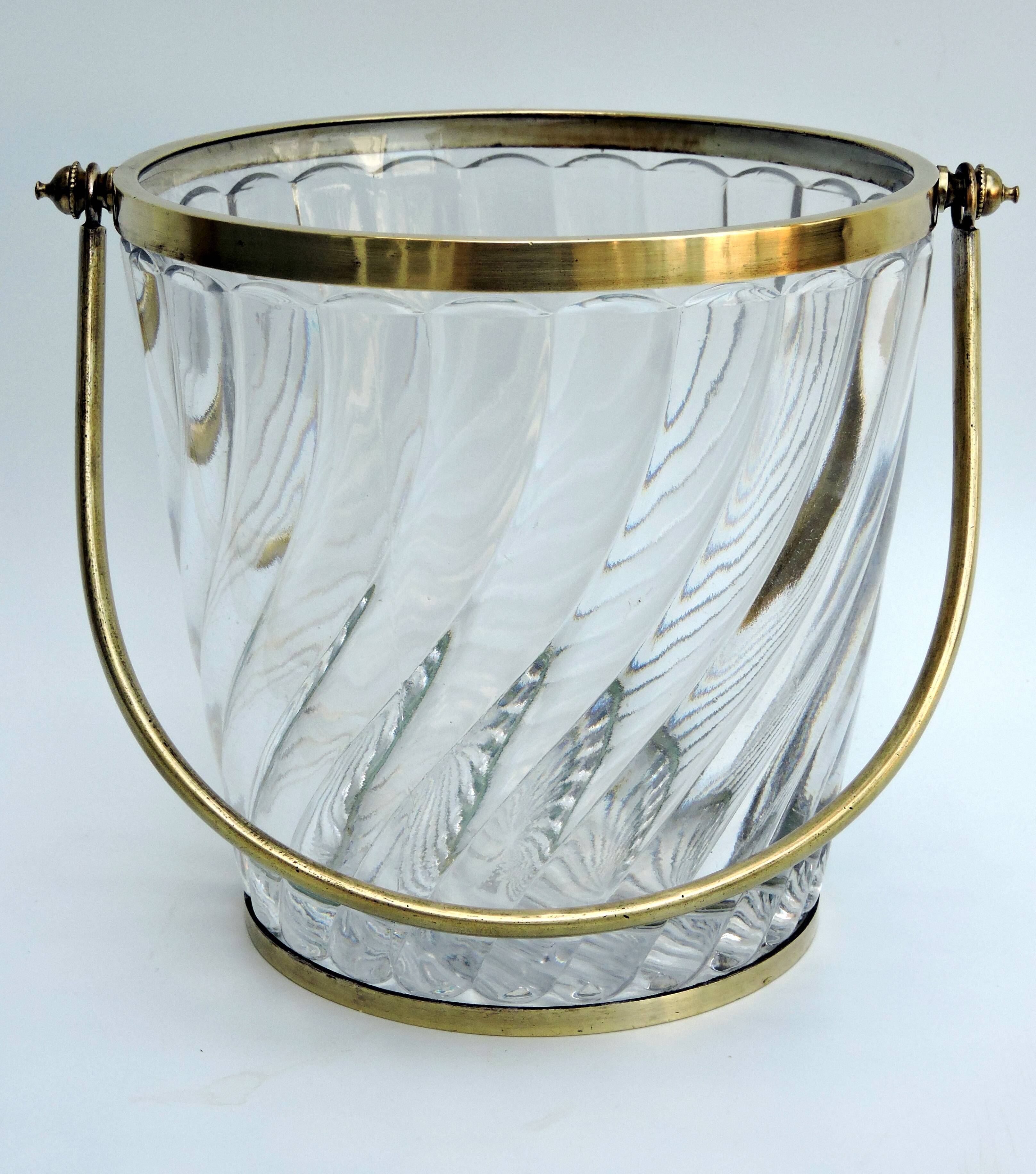 Ice bucket, baccarat crystal