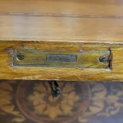 Louis XV style writing desk commode with drop-down front, made of precious wood.