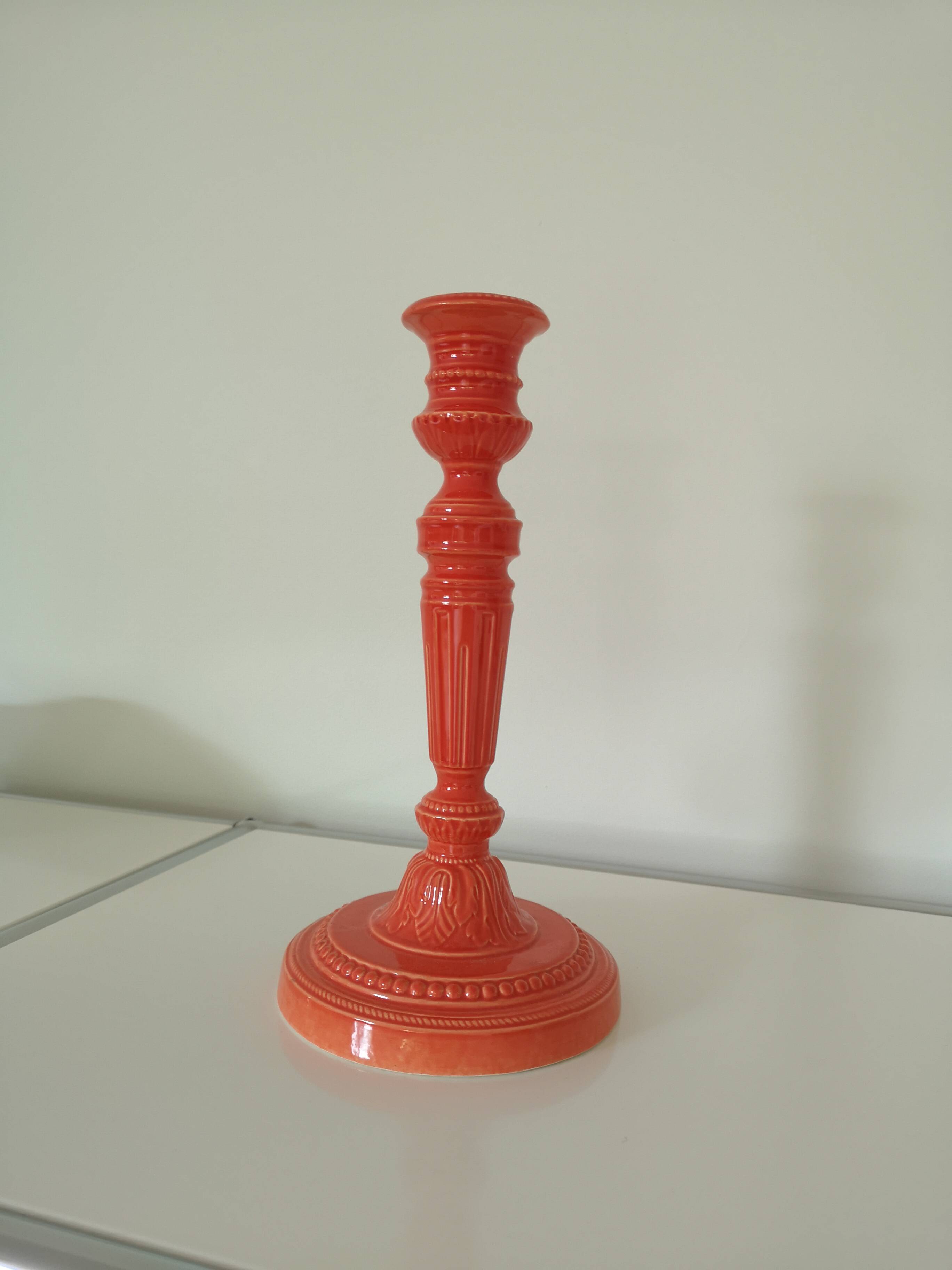 Genuine Gien candle holder.