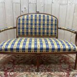 Canapé - Banquette de style Louis XVI tissu LYS