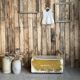 Patinated children's storage bench (renovated)