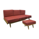 Sofa vintage and stool Frantisek Jirak for Tatra Nabytok
