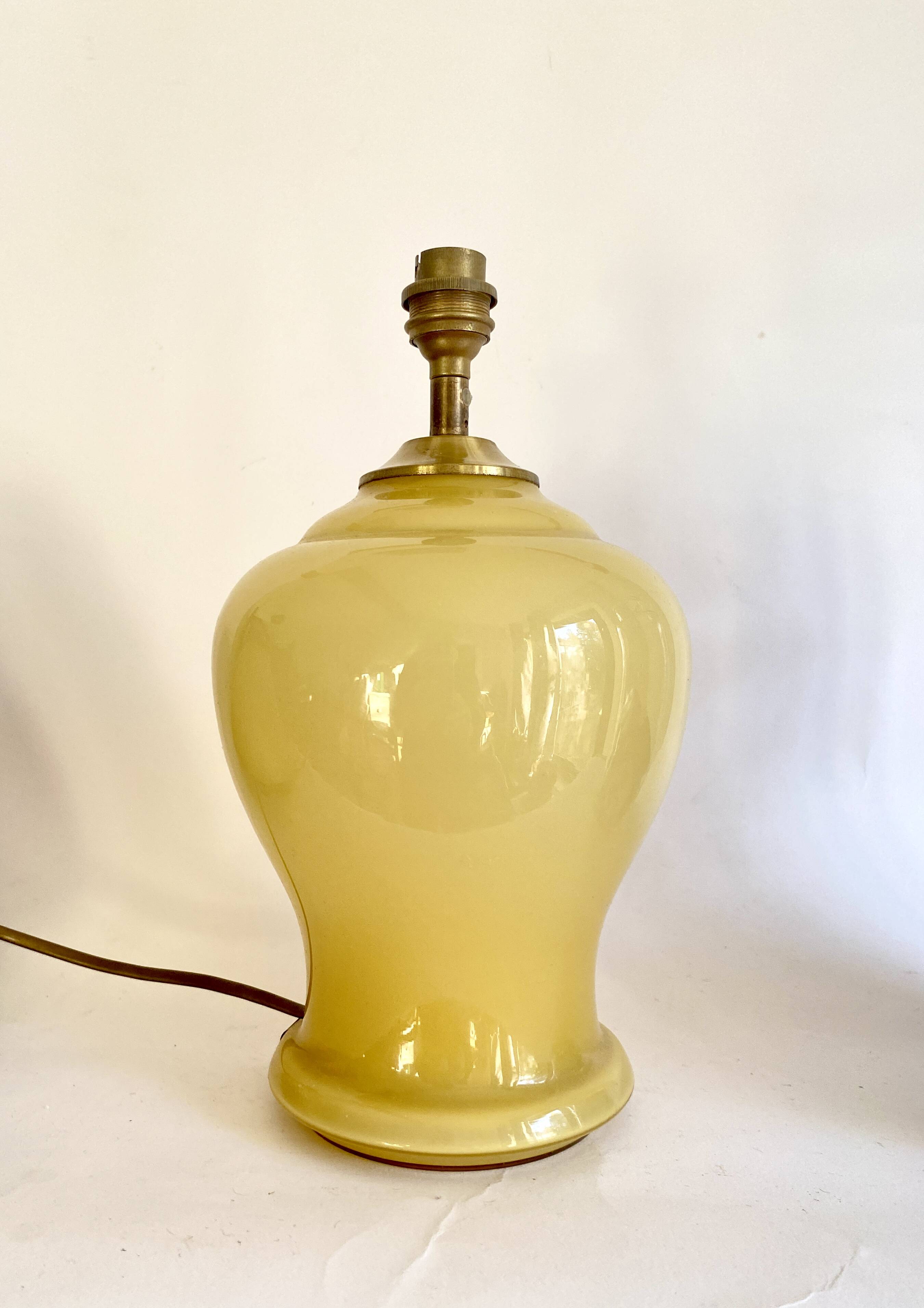 Glass lamp base, Denmark