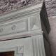Old 2-door bookcase with chalk paint blue patina