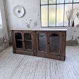 Enfilade display cabinet, solid oak, 1920.