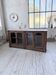 Enfilade display cabinet, solid oak, 1920.