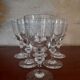 Set of 6 antique engraved glasses