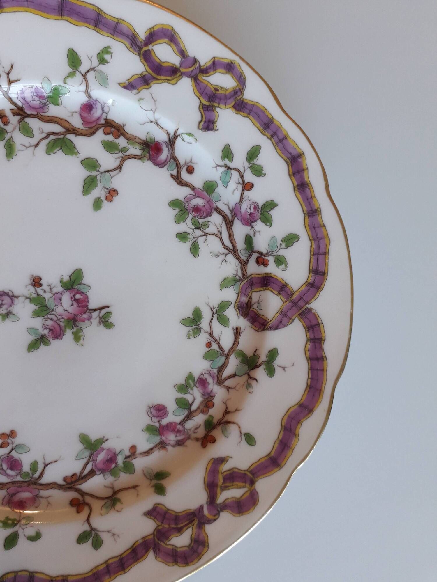 Set of 13 porcelain plates from PARIS - EDMOND HONORE - Early nineteenth