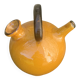 Gargoulette, Provençal jug in enamelled ceramic, vintage ochre color
