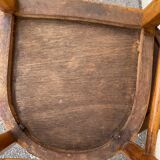 Set of 6 varnished bistro chairs