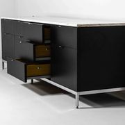 Executive sideboard by Florence Knoll with 'rosé aurore' marble top