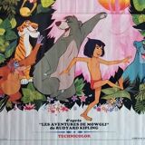 Original poster from 1967 the jungle book very rare format 160x240 cm