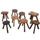 Set of 8 original Milk stools 1950s Holland