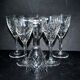 Set of 6 Chantilly wine glasses in cut crystal signed by Saint-Louis 14cm