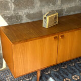 Vintage Scandinavian teak sideboard, 1970.