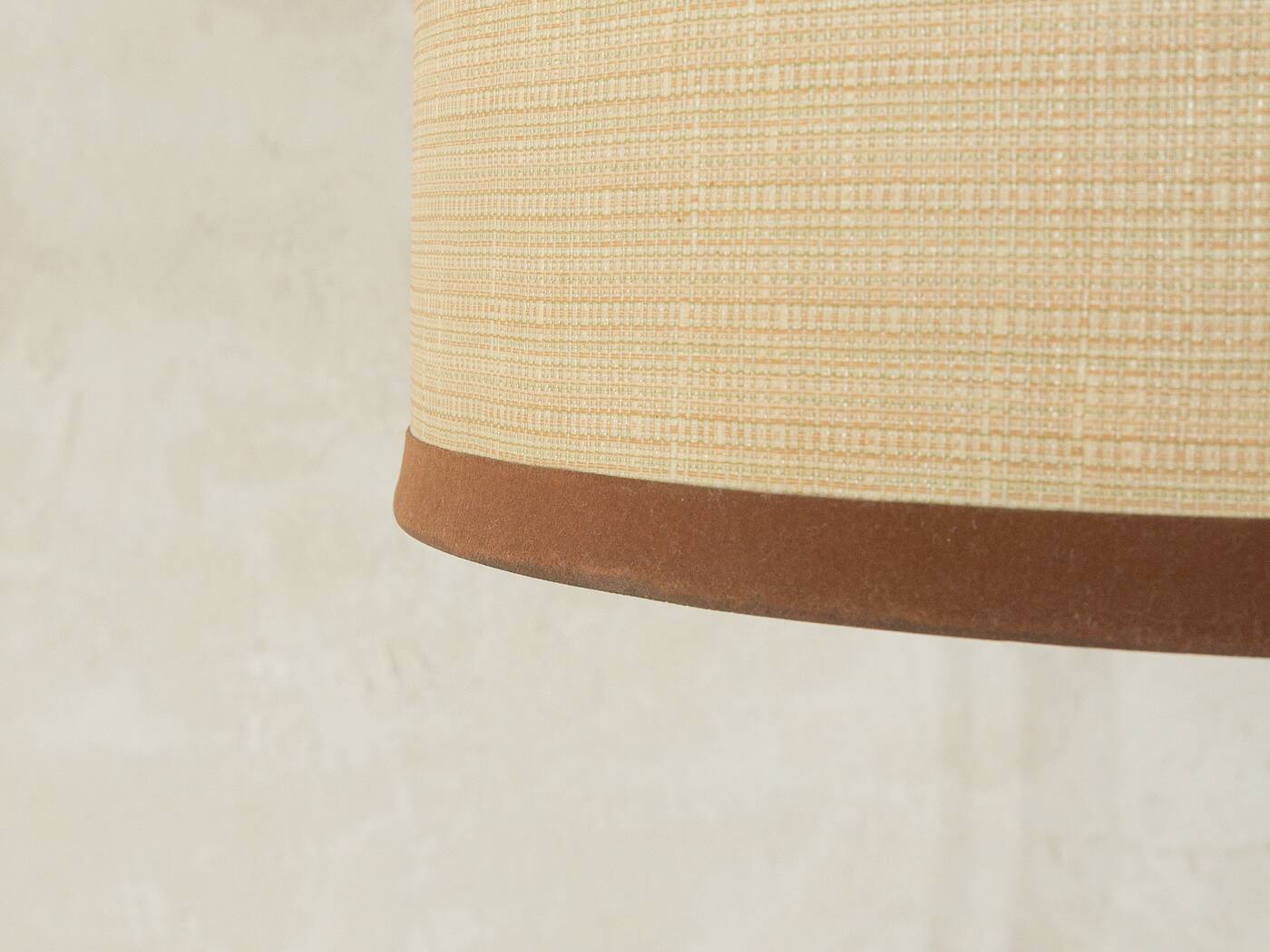 1960s wall lamp in Scandinavian design, teak and beige shade